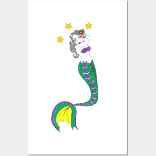 Mermaid Tattoo Posters and Art